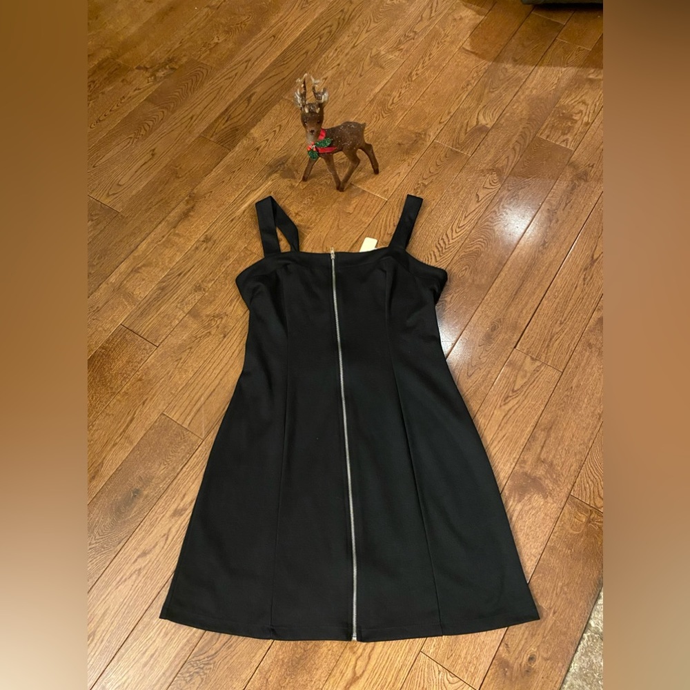 New with tags black zipper dress